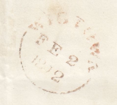 143815 1841-1844 THREE EXAMPLES STRANRAER, 'PEG-LEG' MALTESE CROSS ON COVER (SPEC B1tag)..