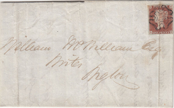 143815 1841-1844 THREE EXAMPLES STRANRAER, 'PEG-LEG' MALTESE CROSS ON COVER (SPEC B1tag)..