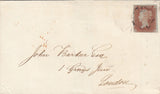 143816 1842 MAIL CHIPPENHAM, WILTS TO LONDON 1d PL.24 (SG8) CHIPPENHAM MALTESE CROSS.