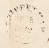 143816 1842 MAIL CHIPPENHAM, WILTS TO LONDON 1d PL.24 (SG8) CHIPPENHAM MALTESE CROSS.