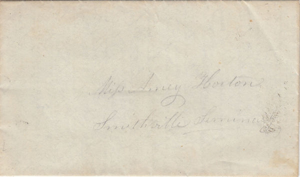143864 CIRCA 1830 UNDATED PRIVATELY DELIVERED LETTER WITH RELIGIOUS WAFER SEAL.