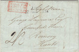 143883 1838 MAIL BAGNI  DI LUCCA, TUSCANY TO ROMSEY, HANTS WITH ITALIAN 'SABATO' WAFER SEAL.