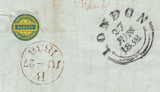 143883 1838 MAIL BAGNI  DI LUCCA, TUSCANY TO ROMSEY, HANTS WITH ITALIAN 'SABATO' WAFER SEAL.