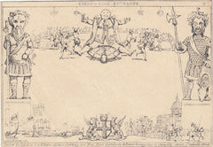 143899 CIRCA 1890 DERAEDEMAEKER REPRINT 'FORES'S CIVIC ENVELOPE No.8' FINE UNUSED.