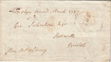143902 1787 ABUSE OF FREE FRANK PRIVILEDGE MAIL LONDON TO BRISTOL.