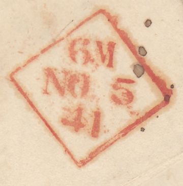 143907 1841 MAIL MOHILL, COUNTY LEITRIM TO DUBLIN 1d PL.16 (SG8)  MOHILL MALTESE CROSS.