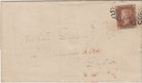 143908 1843 WRAPPER DERRY TO DUBLIN 1d PL.31 (SG8)(TL) DERRY MALTESE CROSS.