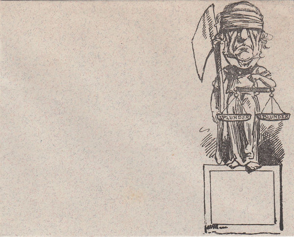 143938 CIRCA 1890 'ANTI GLADSTONE'  ILLUSTRATED ENVELOPE, FINE UNUSED.