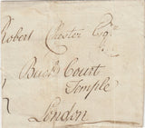 143943 CIRCA 1770-1788 MAIL HAY, BRECONSHIRE TO LONDON 'HAY' HANDSTAMP (W1112) AND LONDON BISHOP MARK.143944
