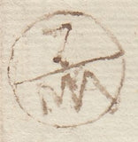 143943 CIRCA 1770-1788 MAIL HAY, BRECONSHIRE TO LONDON 'HAY' HANDSTAMP (W1112) AND LONDON BISHOP MARK.143944
