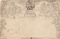 143948 1841 MULREADY ENVELOPE LONDON TO BRIGHTON WITH WAFER SEAL.