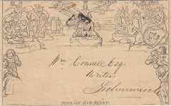 143949 1842 1d  MULREADY WRAPPER  'LOCHWINNOCH' TAX OFFICE (SPEC MA247a) FINE USED.