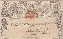 143952 1840 1d MULREADY WRAPPER 'CLERICAL, MEDICAL AND GENERAL LIFE ASSURANCE SOCIETY' (SPEC MA106a) GOOD USED.
