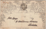 143954 1842 1d MULREADY WRAPPER 'ATLAS ASSURANCE COMPANY' ADVERT (MA 103g) USED.
