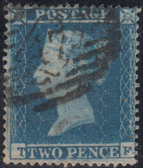 143967 1854 2d BLUE PL.4 S.C.16 (SG19)(TF) STATE 2 (SPEC F1h) GOOD USED.