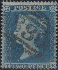 143970 1854 2d BLUE PL.4 S.C.16 (SG19)(TK) GOOD TO FINE USED.