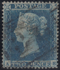 143975 1854 2d BLUE PL.4 S.C.16 (SG19)(AE)(STATE 2 SPEC F1h) GOOD USED.