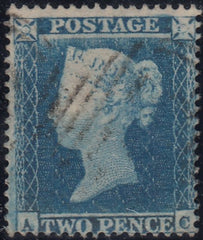 143988 1854 2d BLUE PL.4 S.C.16 (SG19)(AC STATE 2)(SPEC F1h) FINE USED.