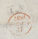 144008 1837 MAIL HORNDEAN, HANTS TO LONDON 'Horndean/Penny Post' HANDSTAMP (HA605).
