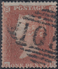 144010 1854 DIE 1 1d PL.188 (SG17)(GK CONSTANT VARIETY) GOOD USED.