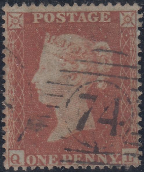 144011  1854 DIE 1 1d  PL.188 (SG17)(QL CONSTANT VARIETY)(SPEC C1j) GOOD USED.
