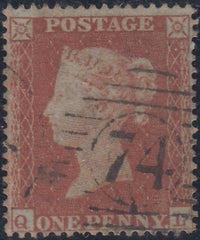 144011  1854 DIE 1 1d  PL.188 (SG17)(QL CONSTANT VARIETY)(SPEC C1j) GOOD USED.