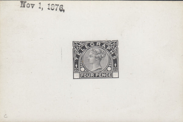 144015 1876 4d TELEGRAPH DIE PROOF (T5/SPEC L211).