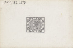 144017 1875 3d TELEGRAPH DIE PROOF (T3/L205).