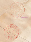 144021 1863 MAIL EXETER TO MELBOURNE, AUSTRALIA 6d LILAC (SG84).