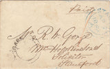 144057 1849 MAIL BARNACK, NORTHANTS TO STAMFORD 'BARNACK' UDC.