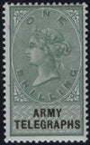 144075 1895-1900 GREAT BRITAIN 'ARMY TELEGRAPHS' VERY FINE UNUSED GROUP OF ELEVEN ½d-10s.