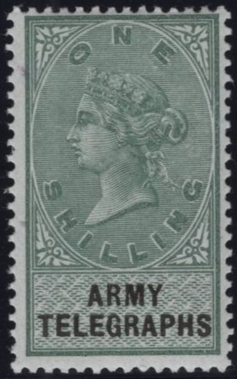 144075 1895-1900 GREAT BRITAIN 'ARMY TELEGRAPHS' VERY FINE UNUSED GROUP OF ELEVEN ½d-10s.