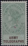 144075 1895-1900 GREAT BRITAIN 'ARMY TELEGRAPHS' VERY FINE UNUSED GROUP OF ELEVEN ½d-10s.