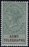 144075 1895-1900 GREAT BRITAIN 'ARMY TELEGRAPHS' VERY FINE UNUSED GROUP OF ELEVEN ½d-10s.