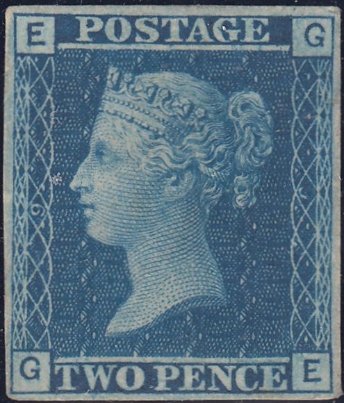 144115 1867 PARIS EXHIBITION PROOF 2d BLUE PL.9 IMPERFORATE(GE)(SPEC DP49).