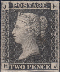 144116 1867 PARIS EXHIBITION PROOF 2d BLACK PL.9 IMPERFORATE (HJ)SPEC DP49).