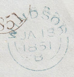 144137 1851 MAIL LONDON TO ETON 1d (SG8) 'TOO-LATE/G.P.O.' HANDSTAMP.