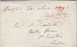 144139  1828 FREE MAIL PANSHANGER, HERTS TO LONDON WITH 'HERTFORD/23' MILEAGE MARK (HE216).