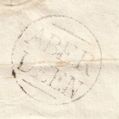144156 1800 MAIL ABERDEEN TO BANFF WITH 'ABER/DEEN' HANDSTAMP.