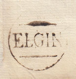 144157 1801 MAIL ELGIN TO BANFF WITH 'ELGIN' HANDSTAMP.