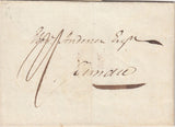 144159 1801 MAIL PERTH TO DUNDEE WITH 'PERTH' HANDSTAMP IN RED.