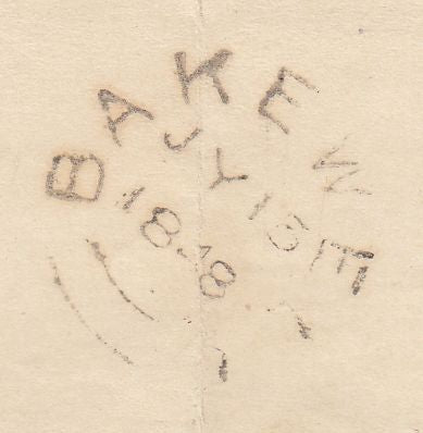 144183 1848 PENNY PINK WRAPPER REGISTERED MAIL SLEAFORD, LINCS TO BAKEWELL, DERBYS.