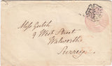 144189 1844 PENNY PINK ENVELOPE BRIGHTON  TO WALWORTH, SURREY, DISTINCTIVE MALTESE CROSS OF BRIGHTON.
