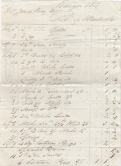 144210 1811 WRITTEN RECEIPT FROM JOHN RASBROOK, POSTMASTER OF BANGOR.