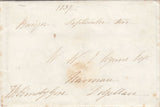 144218 1837 FREE MAIL BANGOR, CAERNARVON TO DOLGELLAU, MERION WITH LETTER.