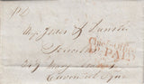 144221 1841 MAIL USED IN LONDON 'Chief-Office/1d.PAID' HANDSTAMP IN RED (L509/CHIEF8a).
