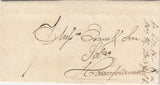 144225 1823 MAIL CARMARTHEN TO HAVERFORDWEST 'CARMARTHEN/236' CRCULAR DATED MILEAGE MARK (W632).