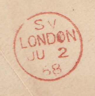 144227 1868 LARGE ENVELOPE TEDDINGTON, MIDDLESEX TO VIENNA 6d LILAC PL.6 (SG104) x SIX.