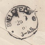 144268 1887 MAIL LONDON TO BIELEFELD, GERMANY 2½d LILAC (SG190).