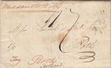 144288 1829 MAIL FROM CINCINATTI? TO PERTH, SCOTLAND, MISSENT TO BATH IN SOMERSET.